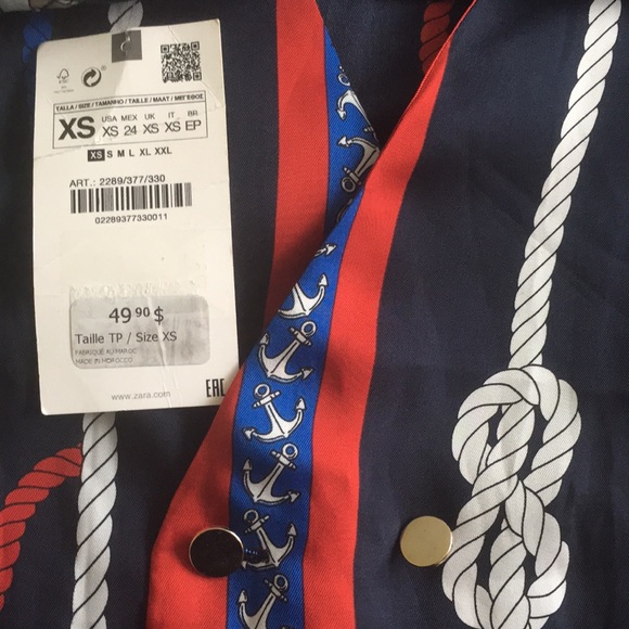 🌹Zara tunic shirt, XS, BNWT! - Picture 5 of 5